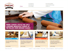 Tablet Screenshot of parkcakes.com